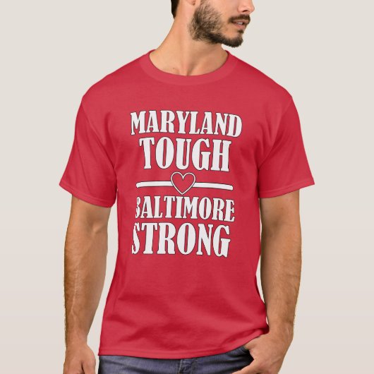 Maryland stoer Baltimore sterk T-shirt (Voorkant)