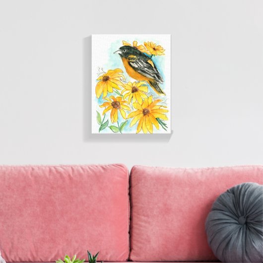 Maryland Stretched Canvas Print (Insitu (Woonkamer))