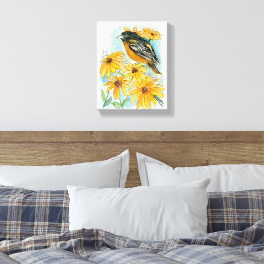 Maryland Stretched Canvas Print (Insitu (Slaapkamer))