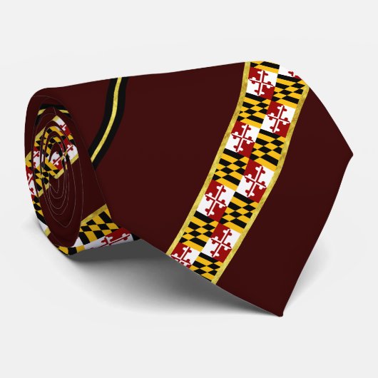 Maryland stretes vlag stropdas (Opgerold)