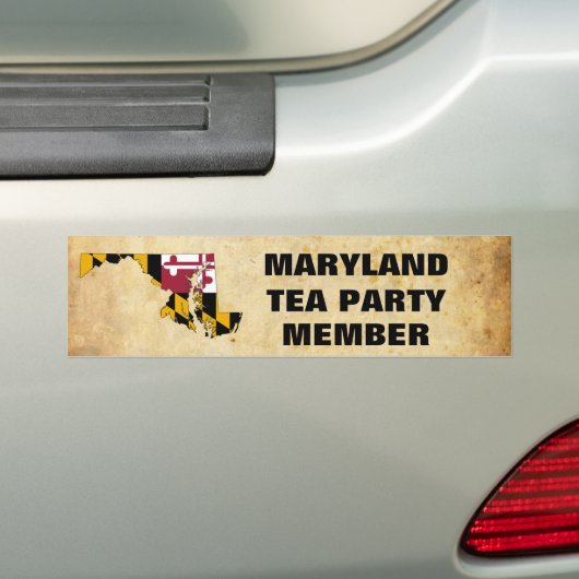 MARYLAND TEA PARTIJ BUMPERSTICKER (Op auto)