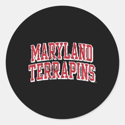 Maryland Terra Blockbusted verontrust Ronde Sticker (Voorkant)