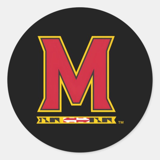 Maryland Terra Icon Ronde Sticker (Voorkant)