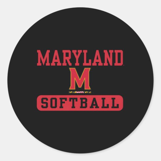 Maryland Terra Softball Ronde Sticker (Voorkant)