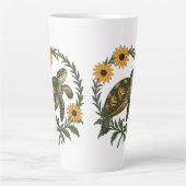 Maryland Terrapin And Black Eyed Susan Flowers Latte Mok (Voorkant)