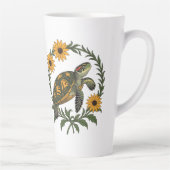 Maryland Terrapin And Black Eyed Susan Flowers Latte Mok (Rechts)