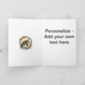 Maryland Terrapin en Black Eyed Susan Bloemen Feestdagen Kaart