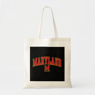 Maryland Terrapins Arch Over Black Officieel Rijst Tote Bag