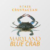 Maryland-territorium schaaldier Callinectes sapidu Raamsticker (Vel)