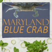 Maryland Territory Crustacean Callinectes sapidus Theedoek (Gevouwen)
