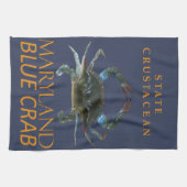 Maryland Territory Crustacean Callinectes sapidus Theedoek (Horizontaal)