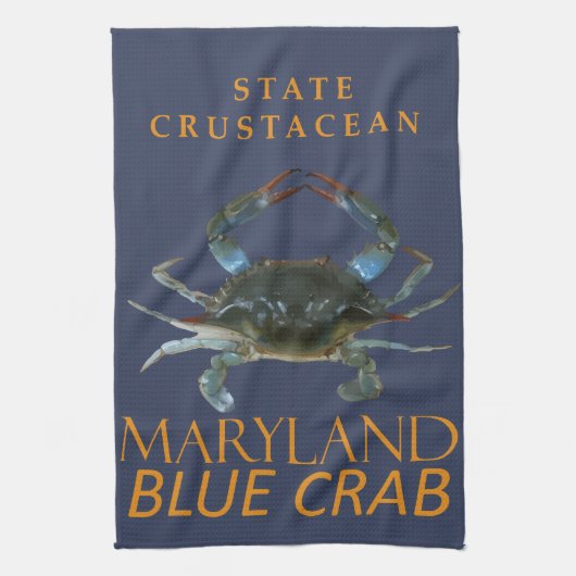 Maryland Territory Crustacean Callinectes sapidus Theedoek (Verticaal)