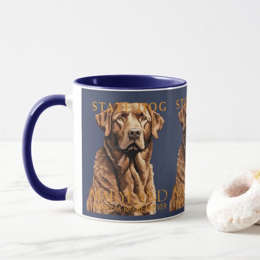 Maryland Territory Hond The Retriever 2 Mok (Met donut)
