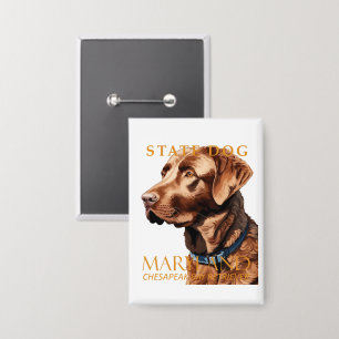 Maryland Territory Hond The Retriever Button