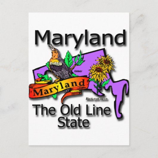Maryland The Old State Line Bird Briefkaart (Voorkant)