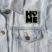 Maryland Thuis Hart Staat Knop Speld Vierkante Button 5,1 Cm (In situ)