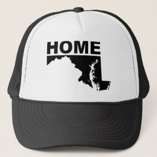 Maryland Thuis Weg Van State Baseballpet Trucker Pet