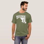 Maryland Thuis Weg Van State T-Shirt Tees (Voorkant volledig)