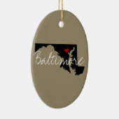 Maryland Town Keramisch Ornament (Rechts)