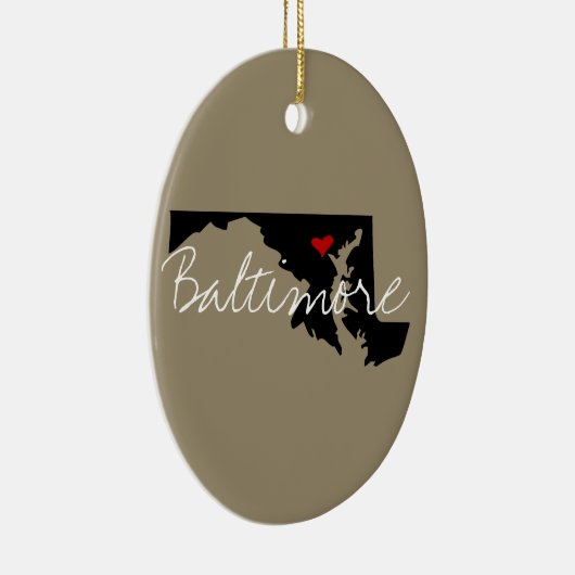 Maryland Town Keramisch Ornament (Rechts)