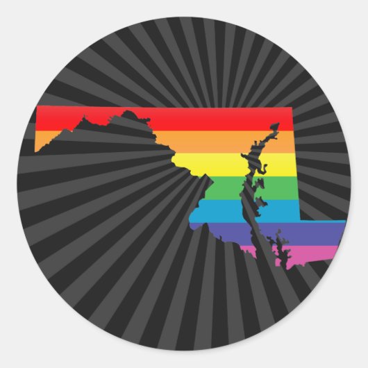 maryland trots . ronde sticker (Voorkant)