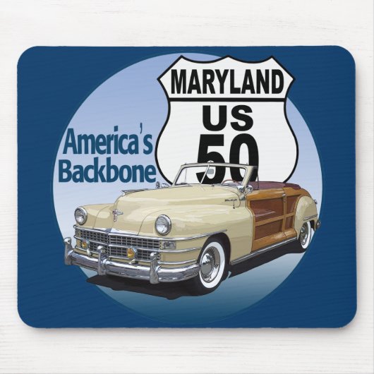 Maryland US Route 50 Muismat (Voorkant)