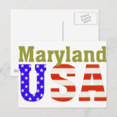 Maryland USA! Briefkaart (Voorkant / Achterkant)