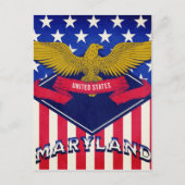 Maryland USA Flag Briefkaart (Voorkant)