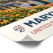 Maryland USA – Oude Reisposter Poster (Hoek)