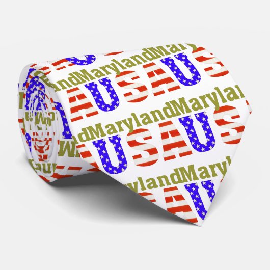 Maryland USA! Stropdas (Opgerold)
