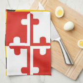 maryland usa - vlaghanddoek theedoek (Quarter Fold)