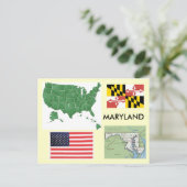 Maryland, Verenigde Staten Briefkaart (Staand voorkant)