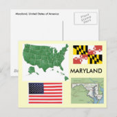 Maryland, Verenigde Staten Briefkaart (Voorkant / Achterkant)