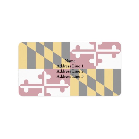 Maryland, Verenigde Staten Etiket (Voorkant)