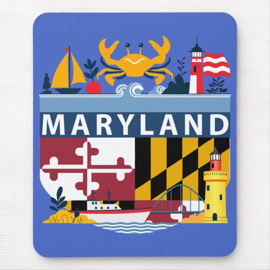Maryland, Verenigde Staten Muismat (Voorkant)
