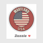 Maryland Verenigde Staten van Amerika Sticker (Vel)