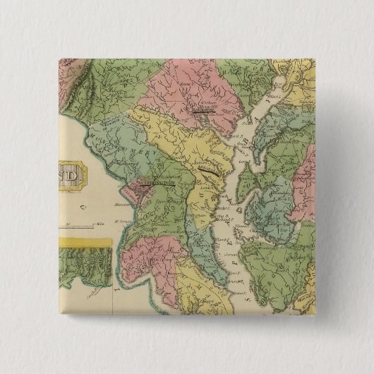 Maryland Vierkante Button 5,1 Cm (Voorkant)