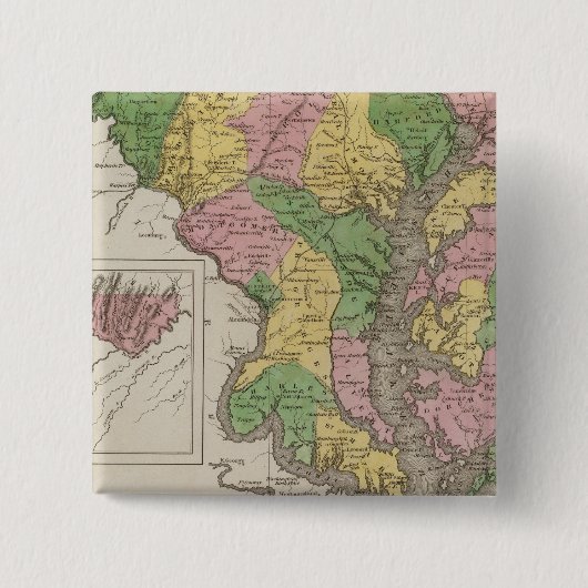 Maryland Vierkante Button 5,1 Cm (Voorkant)