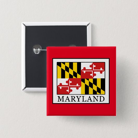 Maryland Vierkante Button 5,1 Cm (Voorkant /achterkant)