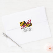 Maryland Vierkante Sticker (Envelop)