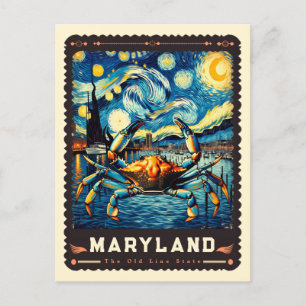 Maryland   Vincent van Gogh geïnspireerd Briefkaart