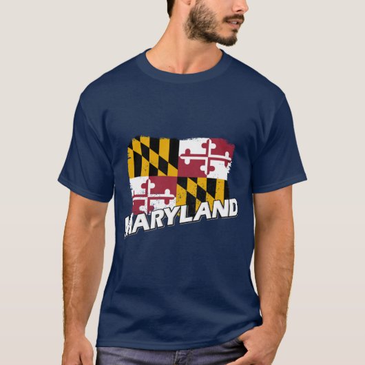 Maryland vlag 1 t-shirt (Voorkant)