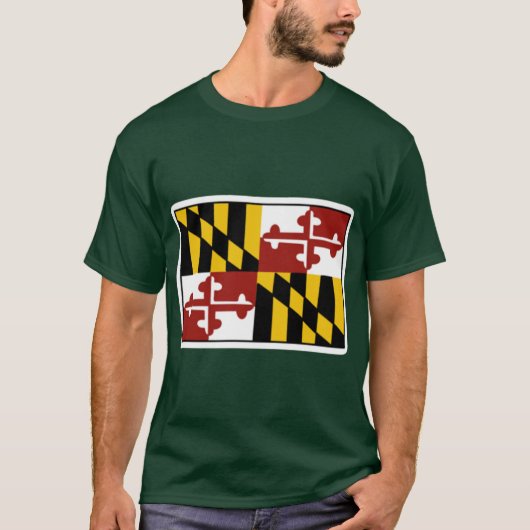 Maryland Vlag 3 T-shirt (Voorkant)