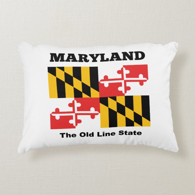 Maryland vlag accent kussen (Voorkant)