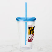 Maryland-vlag Acryl Drinkbeker (Rechts)