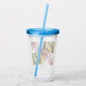 Maryland-vlag Acryl Drinkbeker (Achterkant)