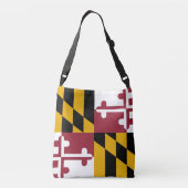 Maryland vlag, Amerikaanse vlag Crossbody Tas (Achterkant)