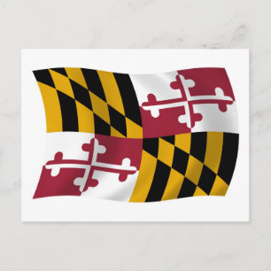 Maryland Vlag Ansichtkaart Briefkaart