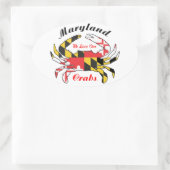 Maryland vlag blauwe krab auto decal sticker (Tas)