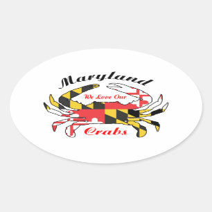 Maryland vlag blauwe krab auto decal sticker